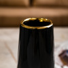 Декоративная ваза "Арт Деко" 10х25 см (чёрный с золотом)