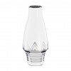 Декоративная ваза "Геометрия" 11х25 см (белый с серебром)