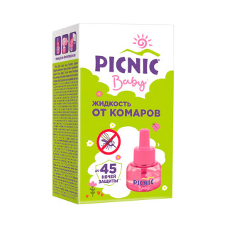 Средство инсектицидное "Picnic baby жидкость от комаров" 45 ночей 30 мл.