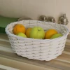Овальная подарочная корзина 34х25х14 см (белый)