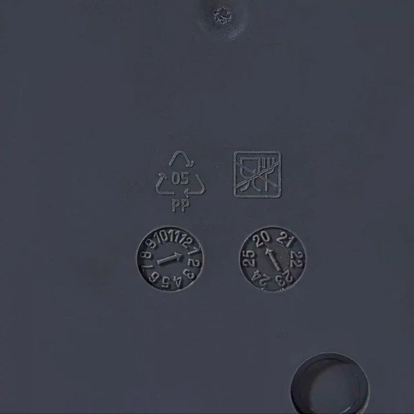 МП3137 Кашпо ПРИЗМА  с поддоном (д-130., 1л., графит)