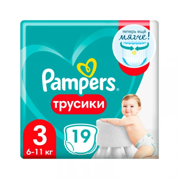 Подгузники-трусики "PAMPERS" Pants Midi (6-11 кг) 19 шт
