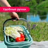 Корзина для пикника IDEA ФЛЕКС 16 л, складная, морская волна М 1239 Морская волна