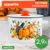 Кастрюля эмал цил Осень 2,9л ТМ Appetite