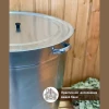 Бак оцинкованный 100л с крышкой