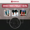 Коврик влаговпитывающий, ребристый "Nice", без борта, подложка пвх, 90х120 см "VORTEX", чёрный