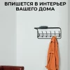 Вешалка с полкой 80 (Чёрный)