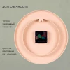 2526-004 (10) Часы настенные круг d=25см, основание бежевое "Текстура дерева""Рубин"