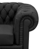 Диван Оксфорд (3 кзам PU/гоб.stock) черный