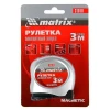 Рулетка Magnetic, 3 м х 16 мм, магнитный зацеп// Matrix