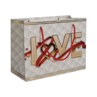 Подарочный пакет, love 18*23см